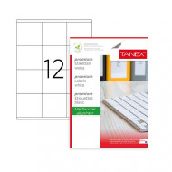 Office Label TANEX 12 Labels White 48×105 ml