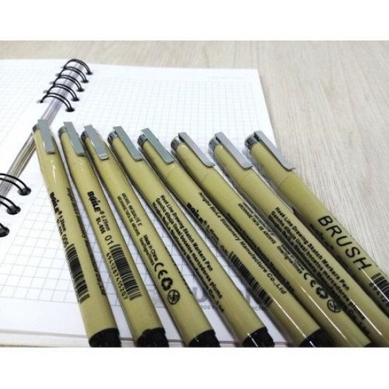 BAILE Graphic Pen Set of 8 Black BAILE Graphic Pen Set of 8 Black