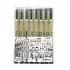 BAILE Graphic Pen Set of 8 Black BAILE Graphic Pen Set of 8 Black