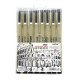 BAILE Graphic Pen Set of 8 Black BAILE Graphic Pen Set of 8 Black