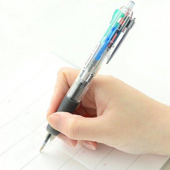 قلم جاف ضغاط 4 في 1 شفاف قلم جاف ضغاط 4 في 1 شفاف