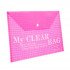Foolscap Check Shape Document Holder With Click Lock, Pink
