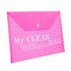 Foolscap Check Shape Document Holder With Click Lock, Pink