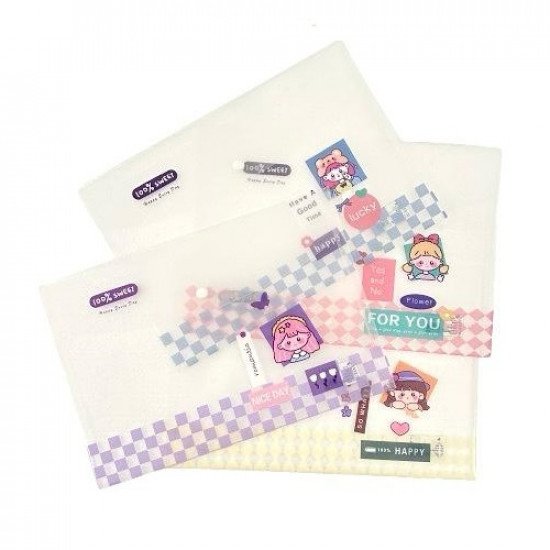 Document Holder With Button Click Transparent Girl Shape Document Holder With Button Click Transparent Girl Shape