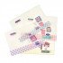 Document Holder With Button Click Transparent Girl Shape