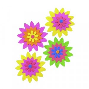 Sponge Foam SIMBA Sunflower 3 Layers 4 pcs