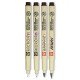 SAKURA PIGMA Pen Set, Black, 4 Sizes, Manga Set SAKURA PIGMA Pen Set, Black, 4 Sizes, Manga Set