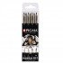 SAKURA PIGMA Pen Set, Black, 4 Sizes, Manga Set SAKURA PIGMA Pen Set, Black, 4 Sizes, Manga Set