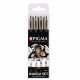 SAKURA PIGMA Pen Set, Black, 4 Sizes, Manga Set SAKURA PIGMA Pen Set, Black, 4 Sizes, Manga Set