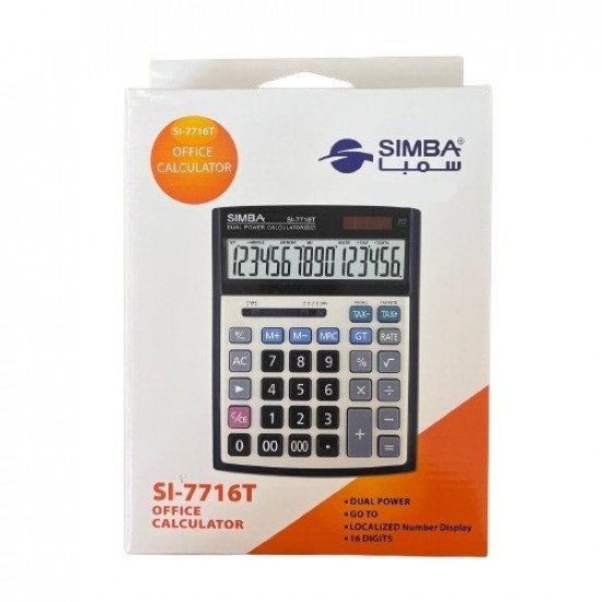 Tax Calculator 16 Digit SIMBA SI-140D