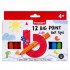 BRUYNZEEL 12 Colors Big Point Felt Tips BRUYNZEEL 12 Colors Big Point Felt Tips