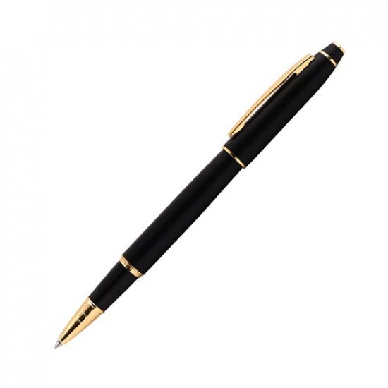 Ballpoint Pen SCRIKSS 35 NOBLE Matt Black Chrome With Cover Blue Ink Ballpoint Pen SCRIKSS 35 NOBLE Matt Black Chrome With Cover Blue Ink