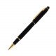 Ballpoint Pen SCRIKSS 35 NOBLE Matt Black Chrome With Cover Blue Ink Ballpoint Pen SCRIKSS 35 NOBLE Matt Black Chrome With Cover Blue Ink