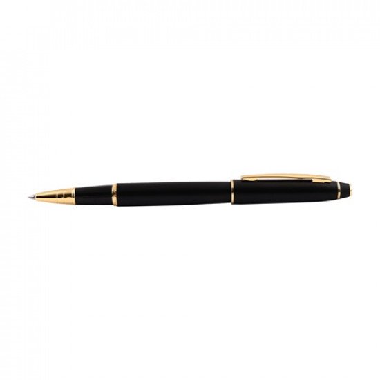 Ballpoint Pen SCRIKSS 35 NOBLE Matt Black Chrome With Cover Blue Ink Ballpoint Pen SCRIKSS 35 NOBLE Matt Black Chrome With Cover Blue Ink