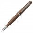 Ballpoint Pen SCRIKSS 62 CHIC Brown Chrome and Silver Accessory Blue Ink