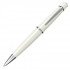 Ballpoint Pen SCRIKSS 62 CHIC White Chrome and Silver Accessory Blue Ink Ballpoint Pen SCRIKSS 62 CHIC White Chrome and Silver Accessory Blue Ink