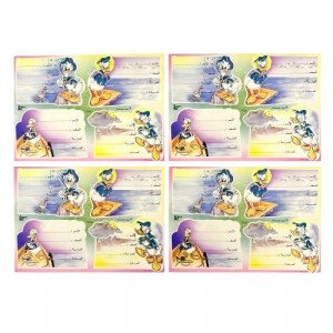 Disney Duck Name Stickers 4pcs