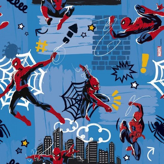 Marvel Gift Wrapping Paper 2m x 70cm Spiderman Blue Marvel Gift Wrapping Paper 2m x 70cm Spiderman Blue
