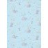 Children's Gift Wrapping Paper 2m x 70cm Cute Animals Blue Children's Gift Wrapping Paper 2m x 70cm Cute Animals Blue