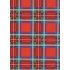 Kraft Gift Wrapping Paper 2m x 70cm Large Red Checks