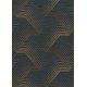 Kraft Gift Wrapping Paper 2m x 70cm Geometric Decorations Navy Blue