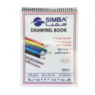 Drawing Book Sketch White Paper A4 SIMBA 14 Sheets 180 g 