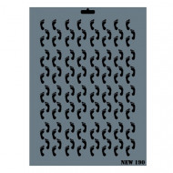 Stencil Of Artwork 25 x 35 cm RICH 190