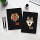 Wire Notebook Square KESKIN 100 Sheets B5 Jungle Animals Black Wire Notebook Square KESKIN 100 Sheets B5 Jungle Animals Black