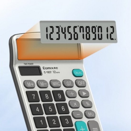  Business Calculator Large Display 12 Digits COMIX C-1837