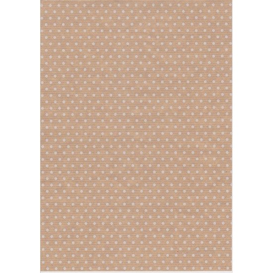 Kraft Gift Wrapping Paper 2m x 70cm White Dotted Kraft Gift Wrapping Paper 2m x 70cm White Dotted
