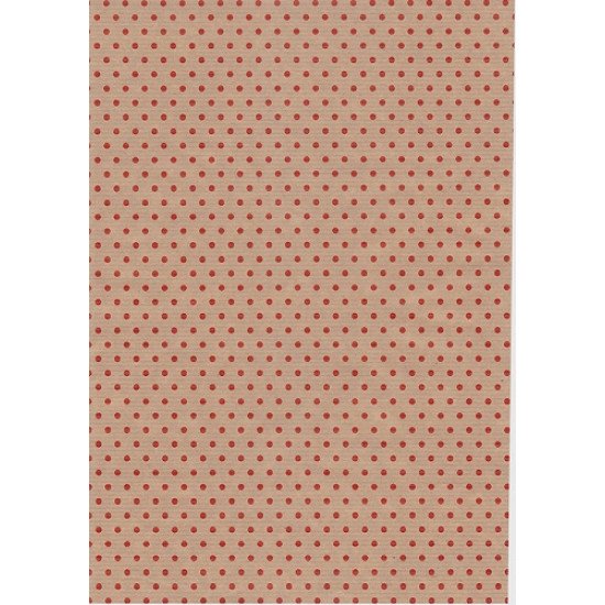 Kraft Gift Wrapping Paper 2m x 70cm Red Dotted Kraft Gift Wrapping Paper 2m x 70cm Red Dotted