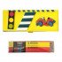 Set of Car Shaped Foam Cork Pencil Case with 12 Ferrari Pencils in Several Colors