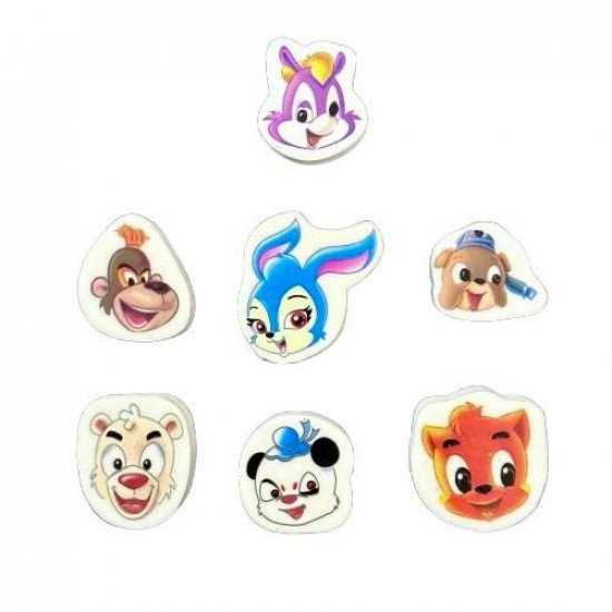 Animal Erasers Set of 7 Pieces