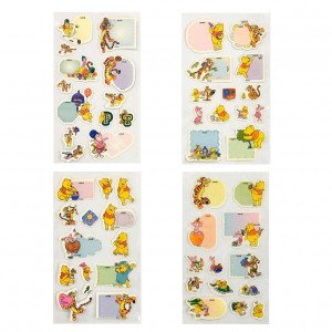 Winnie the Pooh Sticker Set 4 Assorted Pieces Disney