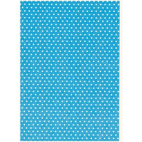 Gift Wrapping Paper White Dot, 1m x 70 cm, Light Blue Gift Wrapping Paper White Dot, 1m x 70 cm, Light Blue