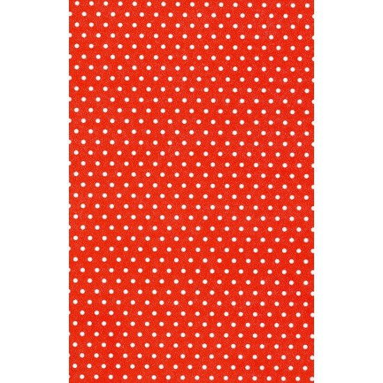 Gift Wrapping Paper White Dot, 1m x 70 cm, Red Gift Wrapping Paper White Dot, 1m x 70 cm, Red
