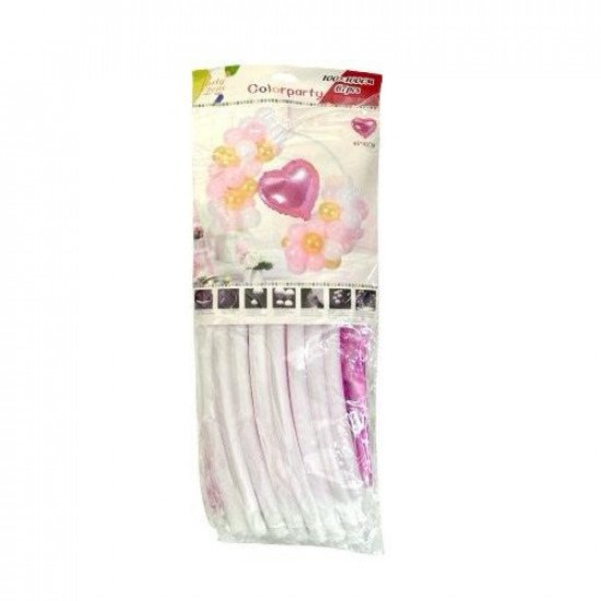 67pcs Balloon Set with Circle Stand Pink