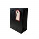 Gift Bag Paper With Ticket 23x18x10 cm Black Gift Bag Paper With Ticket 23x18x10 cm Black
