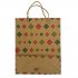 Kraft Paper Gift Bag31x25x10cm Printed Lozenges