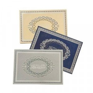 Certificate Cover With Silver Frame Several Colors