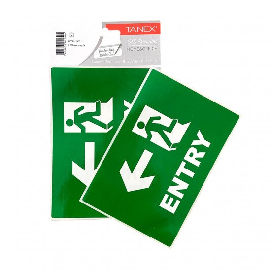 Sticker Paper Signboard TANEX Entrance 