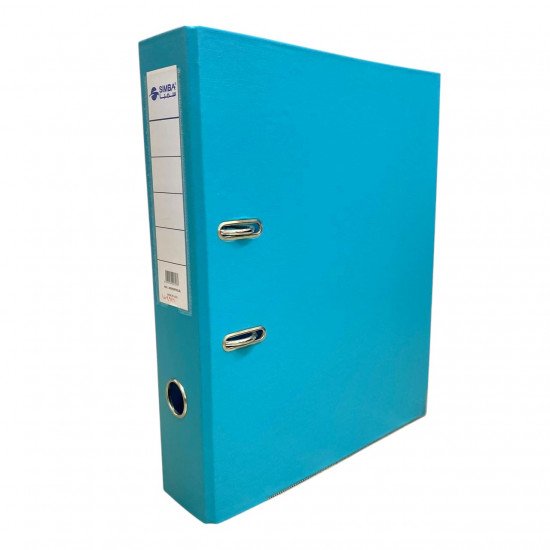  Plastic File A4 SIMBA 2 Rings 7cm Width Light Blue