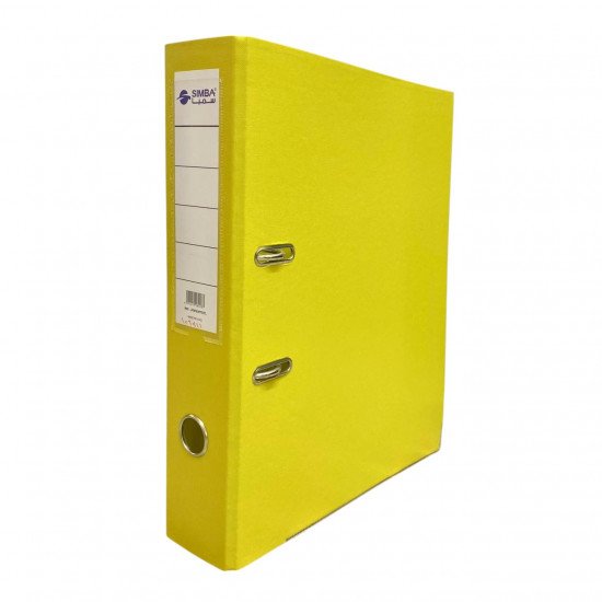 Plastic File A4 SIMBA 2 Rings 7cm Width Yellow Plastic File A4 SIMBA 2 Rings 7cm Width Yellow