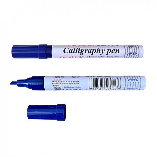 قلم خط يوكن 1.0-5.0 ملم مشطوف مائل GS-106C ازرق