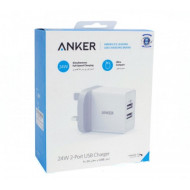 ANKER 24W Dual-Port USB Fast Wall Charger