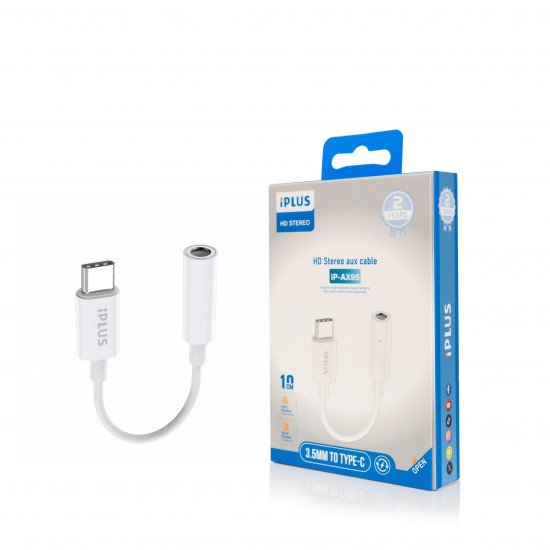 كيبل اتش دي اوكس تايب سي IPLUS استريو IP-AX95 كيبل اتش دي اوكس تايب سي IPLUS استريو IP-AX95