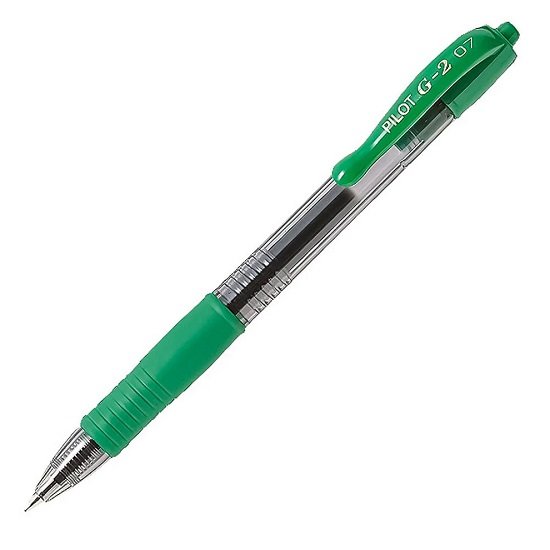 Pilot G2 Retractable Roller Ball Pen, 0.7 mm, Green Pilot G2 Retractable Roller Ball Pen, 0.7 mm, Green