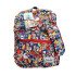 A Set Of School Backpack And Pencil Case Cartoon Faces