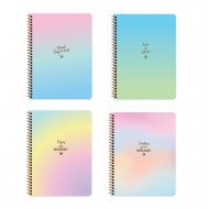 دفتر سلك كاسكن انجليزي 100 ورقة B5 مموج قوس قزح دفتر سلك كاسكن انجليزي 100 ورقة B5 مموج قوس قزح