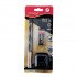 Set of Two Pencil Eraser and Sharpener KEYROAD Black